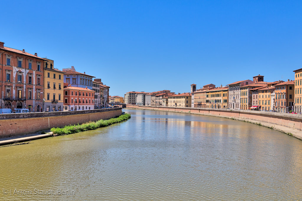 The river Arno in Pisa, Italy